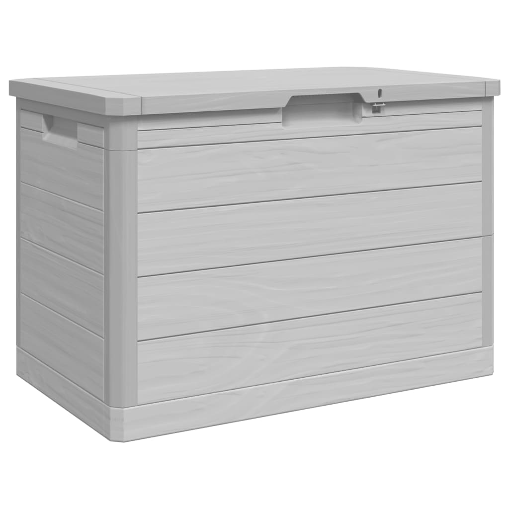 vidaXL Outdoor Cushion Box Grey 77.5x44.5x53 cm Polypropylene