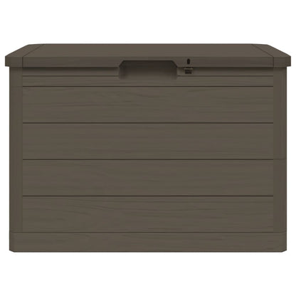 vidaXL Outdoor Cushion Box Brown 77.5x44.5x53 cm Polypropylene