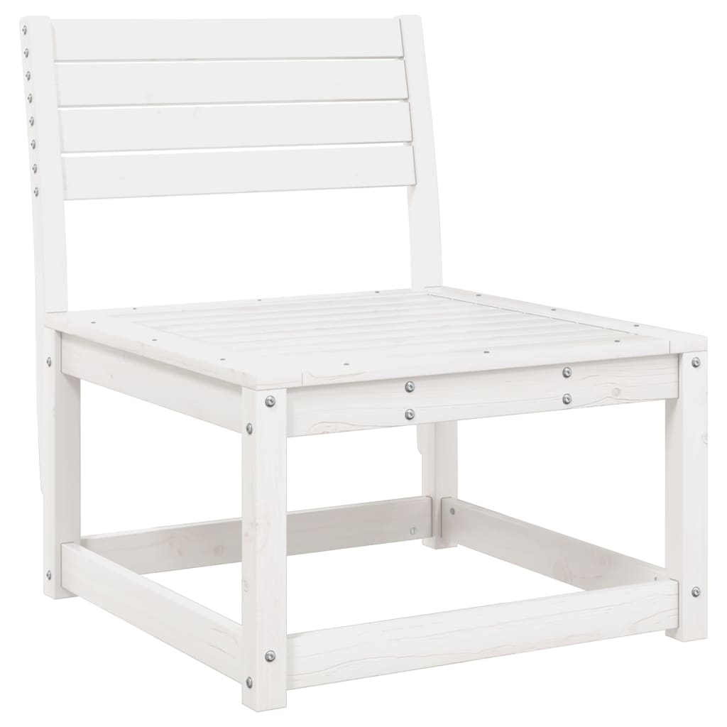 vidaXL Garden Lounge Set | White | Solid pine wood | 7 Piece Set | Modular