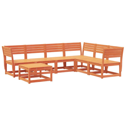 vidaXL Garden Lounge Set | Wax brown | Solid pine wood | Large | Modular