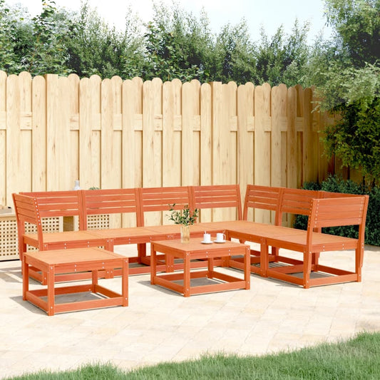 vidaXL Garden Lounge Set | Wax brown | Solid pine wood | Large | Modular