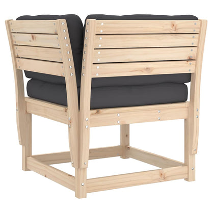 vidaXL 8 Piece Garden Lounge Set with Cushions Solid Wood Pine