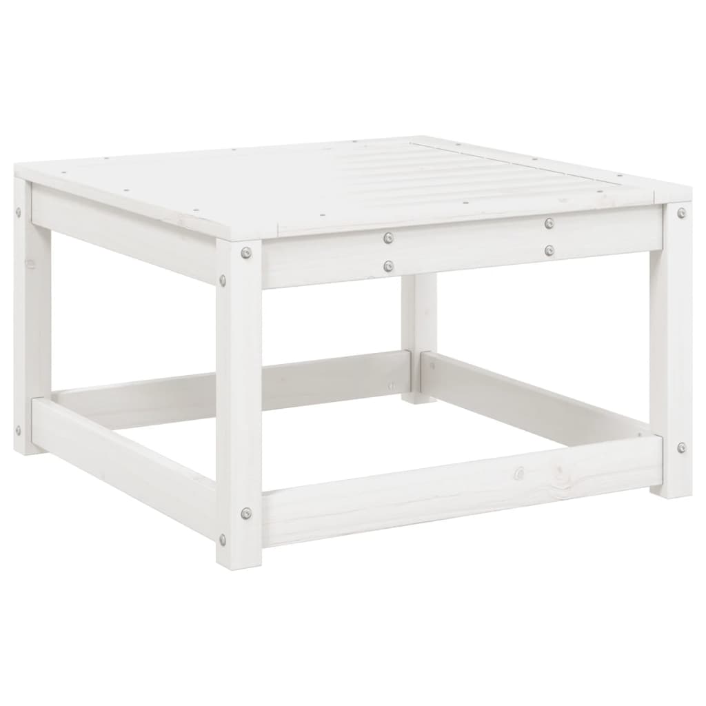 vidaXL Garden Sofa Set | White | Solid pine wood | 3 Piece | Modular