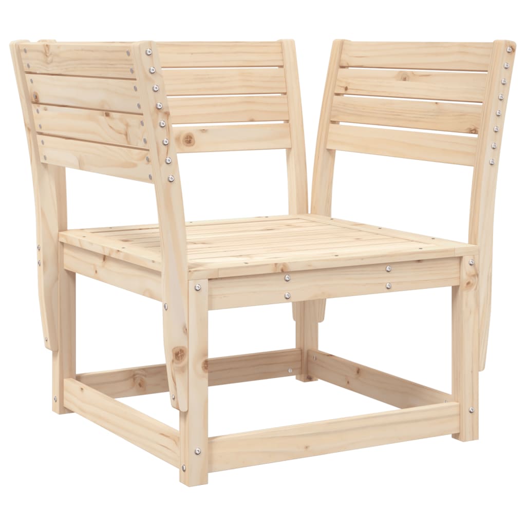 vidaXL Garden Sofa Set | Natural wood | Solid Pine Wood (untreated)