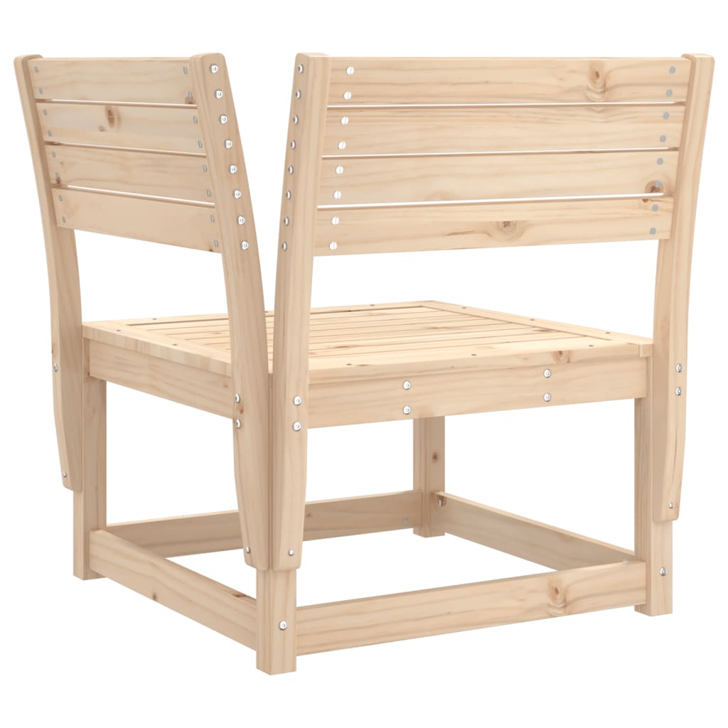 vidaXL Garden Sofa Set | Natural wood | Solid Pine Wood (untreated)