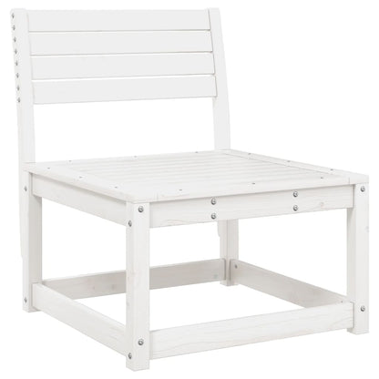 vidaXL Garden Sofa Set | White | Solid Pine Wood | 5 Piece Set | Modular