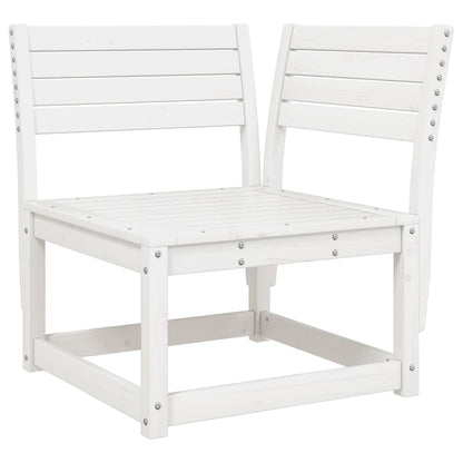 vidaXL Garden Sofa Set | White | Solid pine wood | Large | Modular