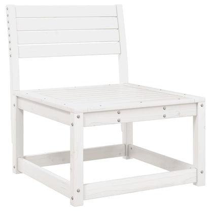 vidaXL Garden Sofa Set | White | Solid Pine Wood | Large |  Modular