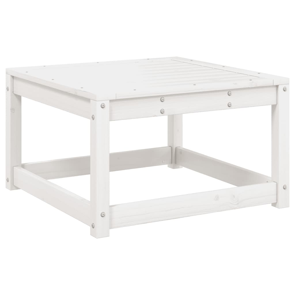 vidaXL Garden Sofa Set | White | Solid Pine Wood | Large |  Modular