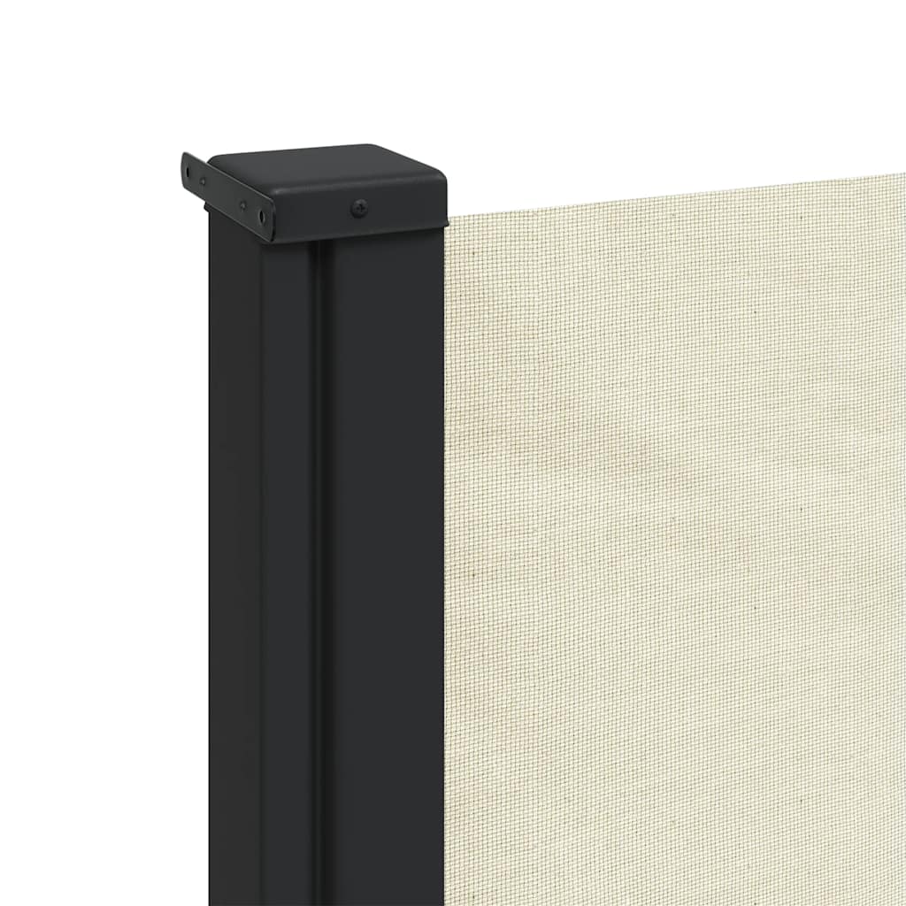 vidaXL Retractable Side Awning Cream 100x300 cm