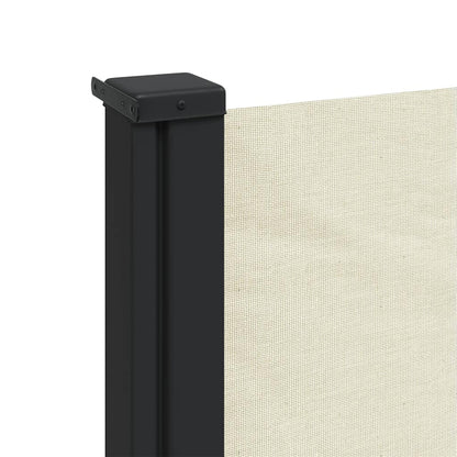 vidaXL Retractable Side Awning Cream 100x300 cm