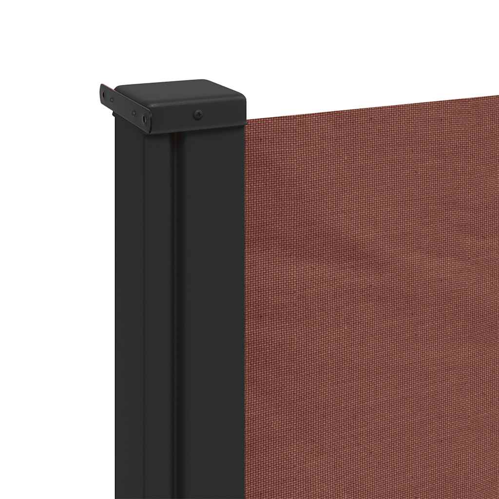 vidaXL Retractable Side Awning Brown 100x300 cm