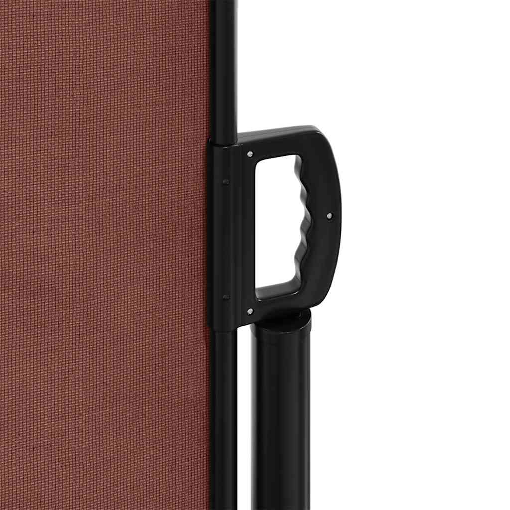 vidaXL Retractable Side Awning Brown 100x300 cm