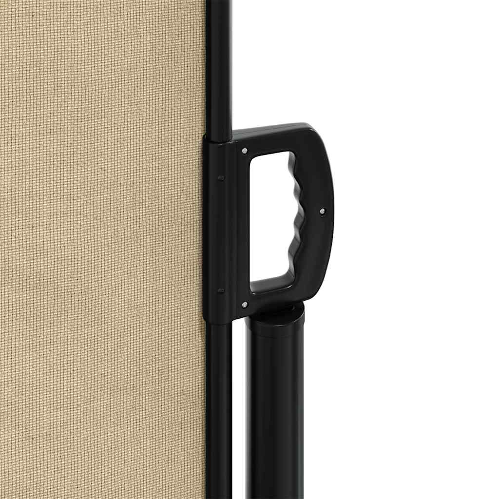 vidaXL Retractable Side Awning Beige 100x300 cm