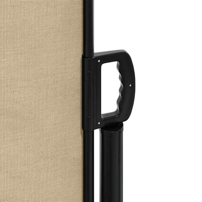 vidaXL Retractable Side Awning Beige 100x300 cm