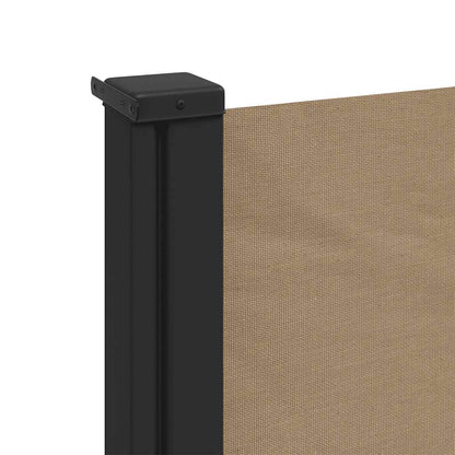 vidaXL Retractable Side Awning Taupe 100x300 cm