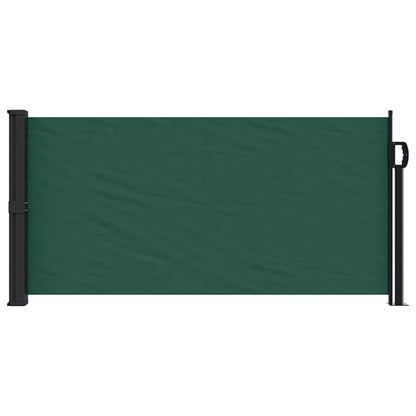 vidaXL Retractable Side Awning Dark Green 100x300 cm