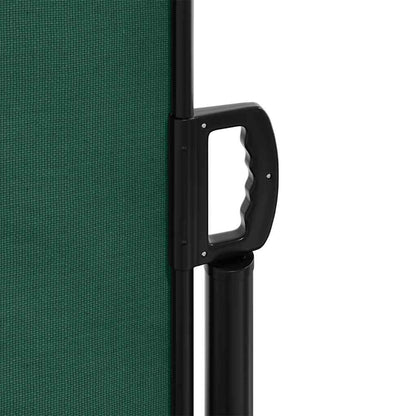 vidaXL Retractable Side Awning Dark Green 100x300 cm