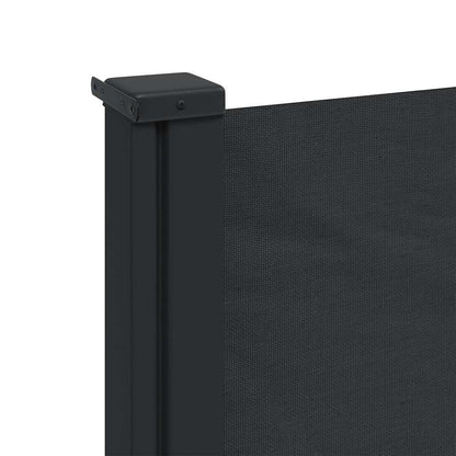 vidaXL Retractable Side Awning Black 117x300 cm