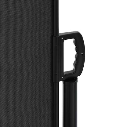 vidaXL Retractable Side Awning Black 117x300 cm