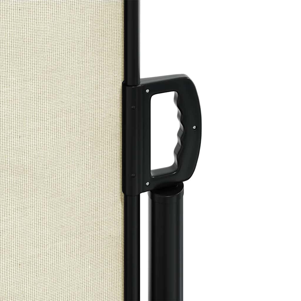 vidaXL Retractable Side Awning Cream 117x300 cm
