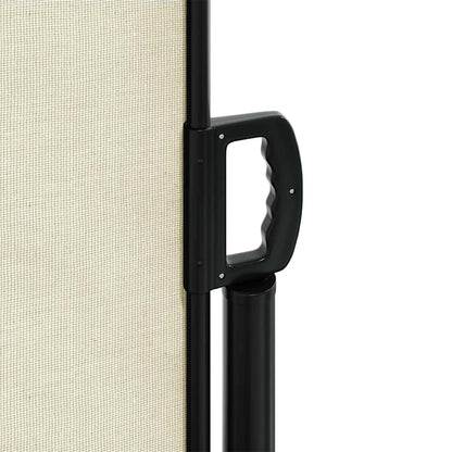vidaXL Retractable Side Awning Cream 117x300 cm