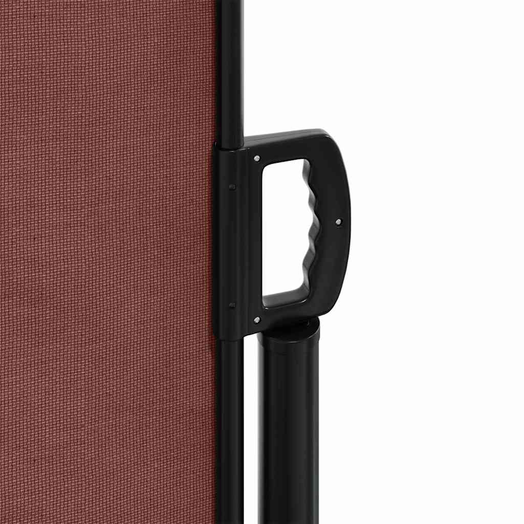 vidaXL Retractable Side Awning Brown 117x300 cm