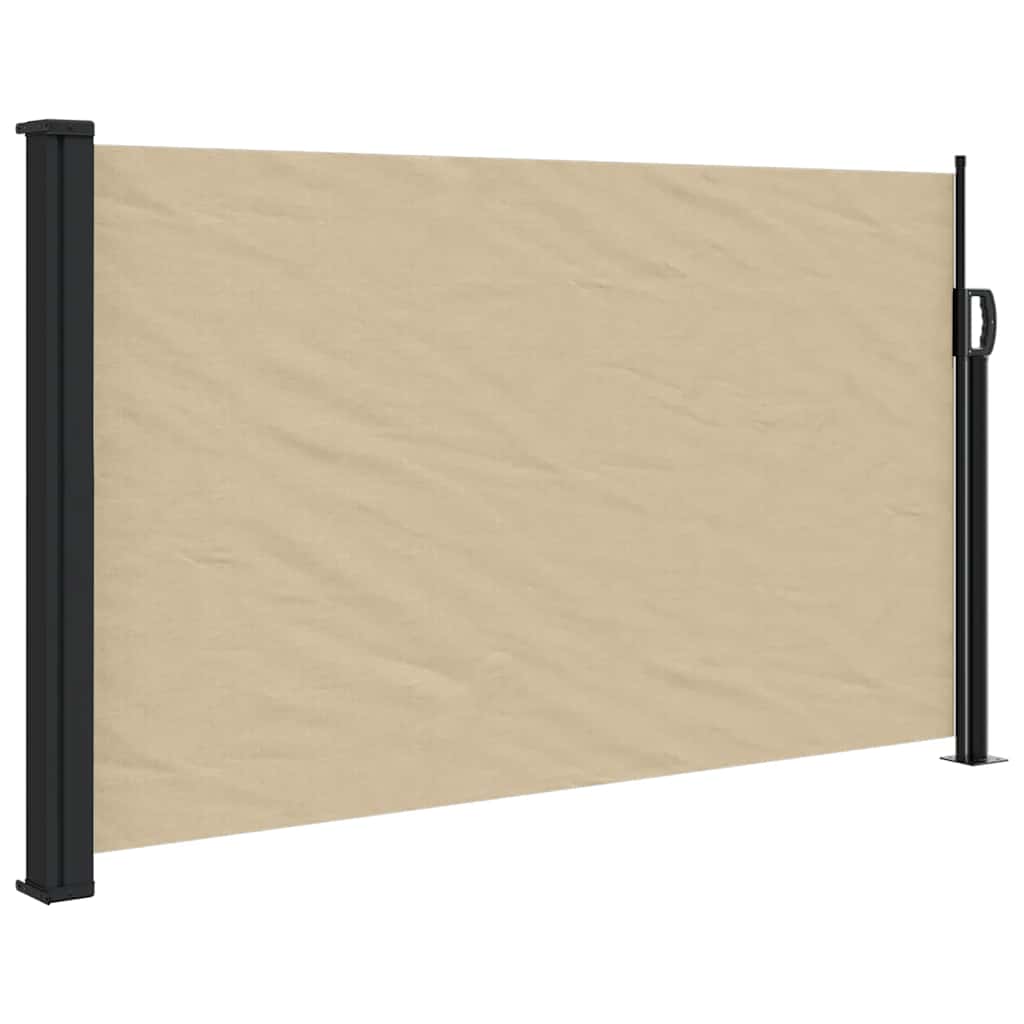 vidaXL Retractable Side Awning Beige 117x300 cm