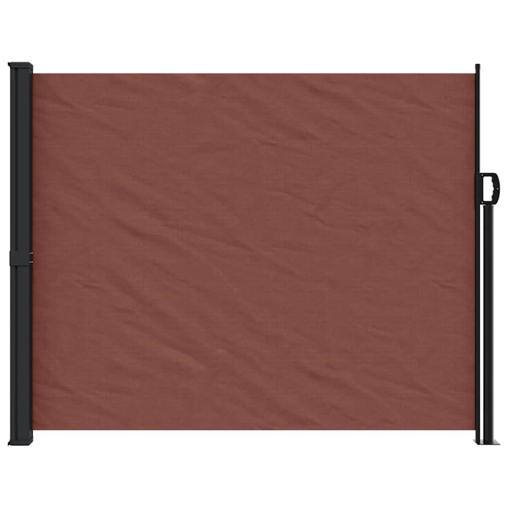 vidaXL Retractable Side Awning Brown 160x300 cm