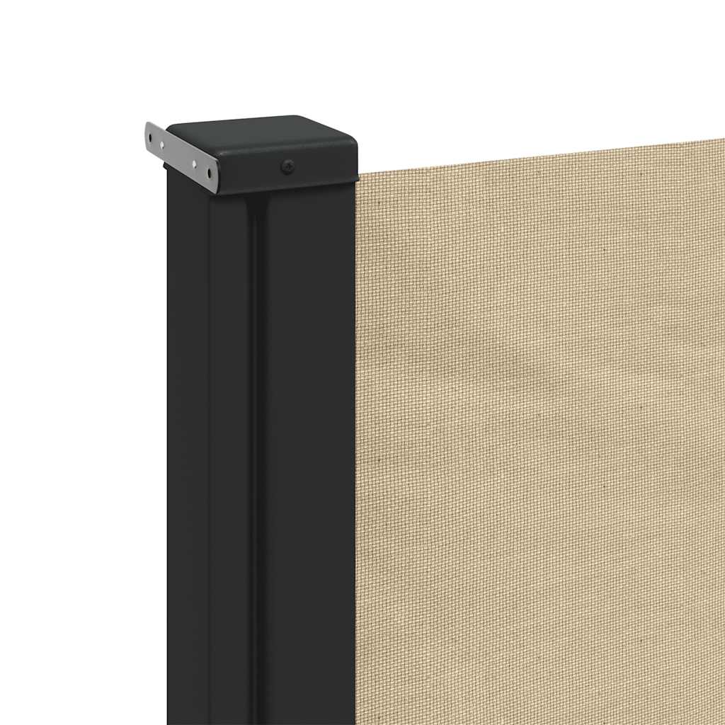 vidaXL Retractable Side Awning Beige 160x300 cm