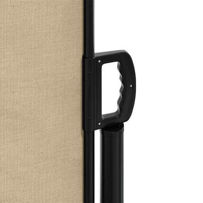 vidaXL Retractable Side Awning Beige 160x300 cm