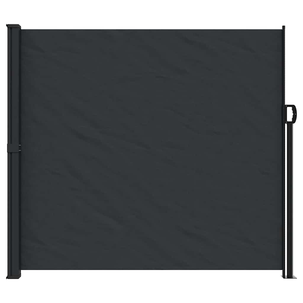 vidaXL Retractable Side Awning Black 180x300 cm