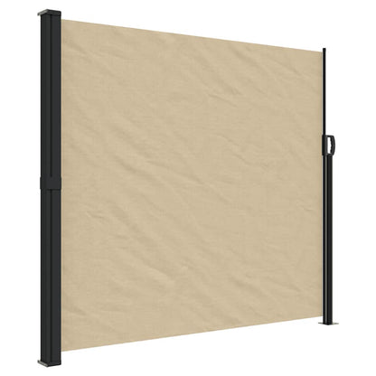 vidaXL Retractable Side Awning Beige 180x300 cm