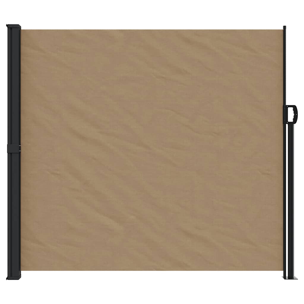 vidaXL Retractable Side Awning Taupe 180x300 cm