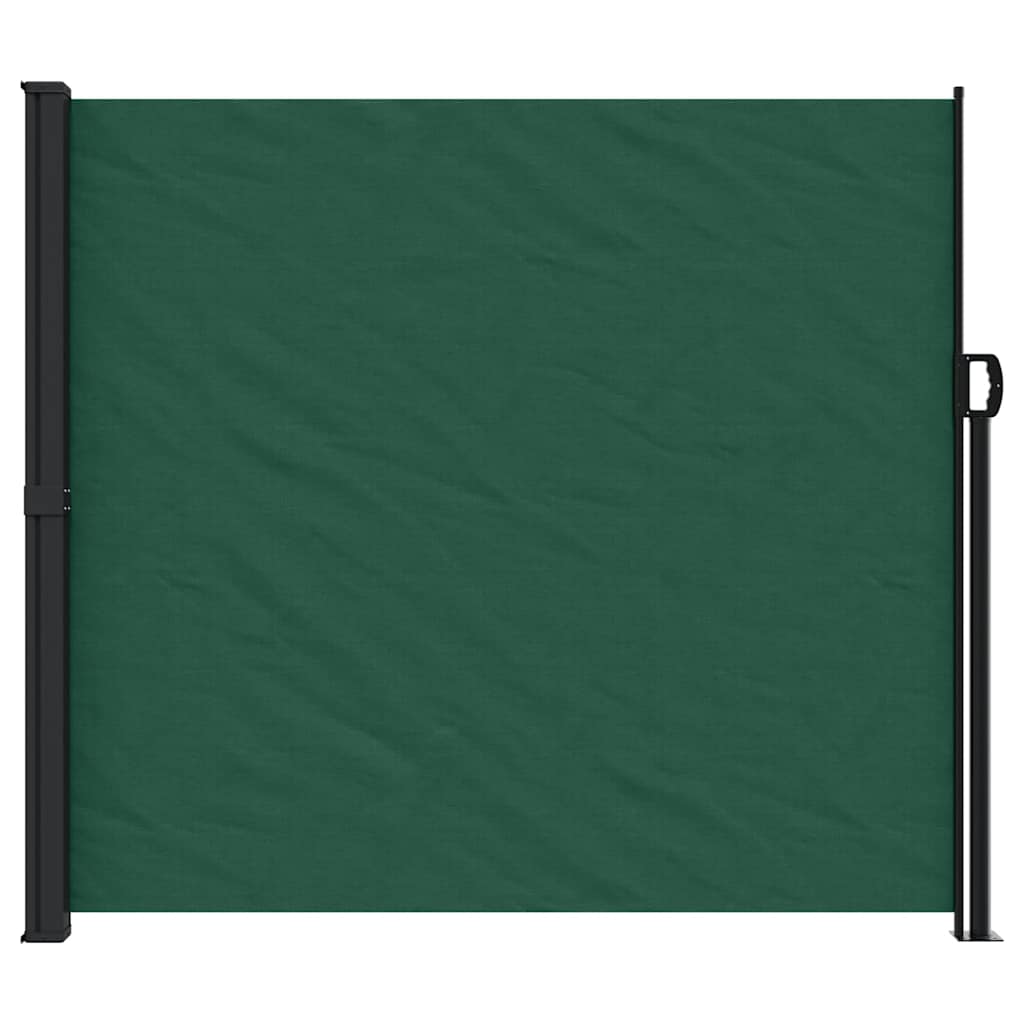 vidaXL Retractable Side Awning Dark Green 180x300 cm