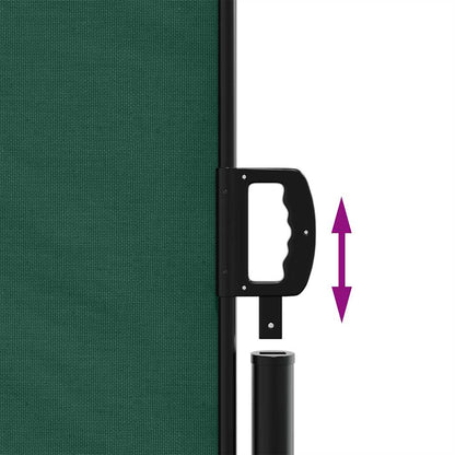 vidaXL Retractable Side Awning Dark Green 180x300 cm