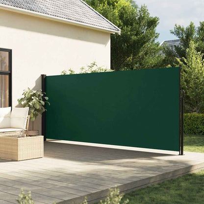 vidaXL Retractable Side Awning Dark Green 180x300 cm