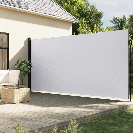 vidaXL Retractable Side Awning White 200x300 cm