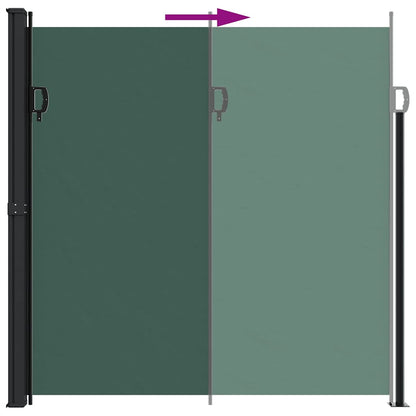 vidaXL Retractable Side Awning Dark Green 200x300 cm