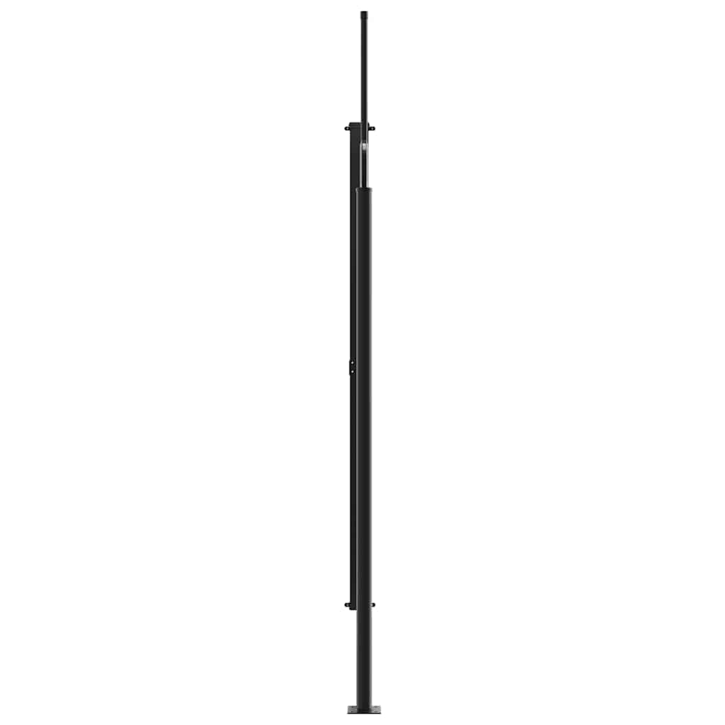 vidaXL Retractable Side Awning Brown 220x300 cm