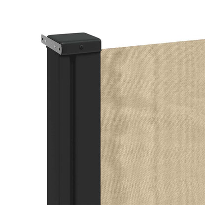 vidaXL Retractable Side Awning Beige 220x300 cm