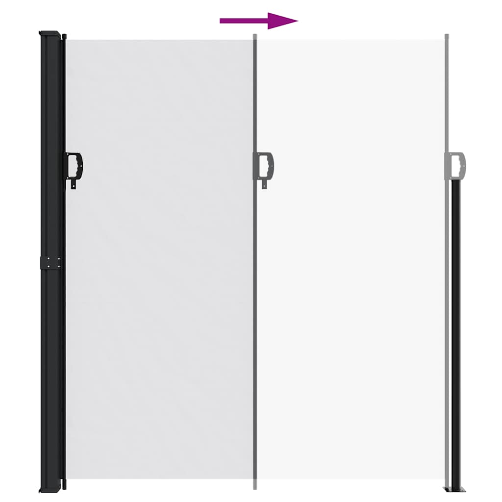 vidaXL Retractable Side Awning White 220x300 cm