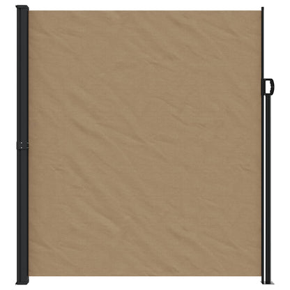 vidaXL Retractable Side Awning Taupe 220x300 cm