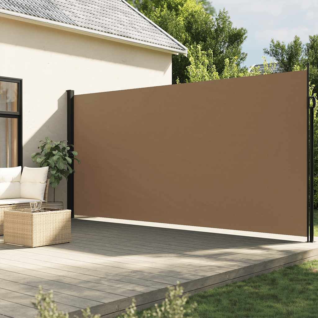 vidaXL Retractable Side Awning Taupe 220x300 cm