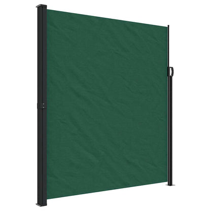 vidaXL Retractable Side Awning Dark Green 220x300 cm