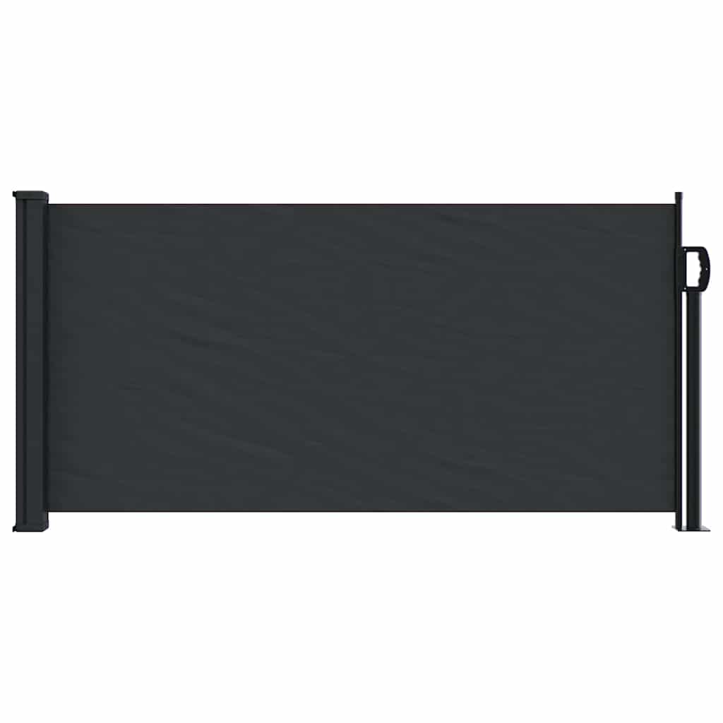 vidaXL Retractable Side Awning Black 100x500 cm