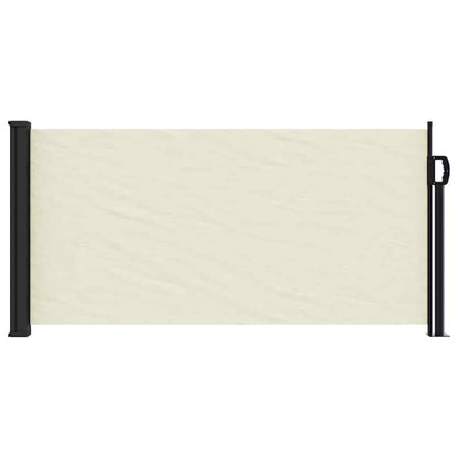 vidaXL Retractable Side Awning Cream 100x500 cm