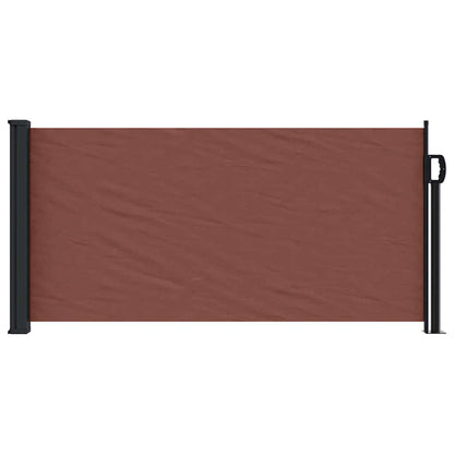 vidaXL Retractable Side Awning Brown 100x500 cm