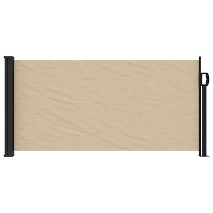 vidaXL Retractable Side Awning Beige 100x500 cm