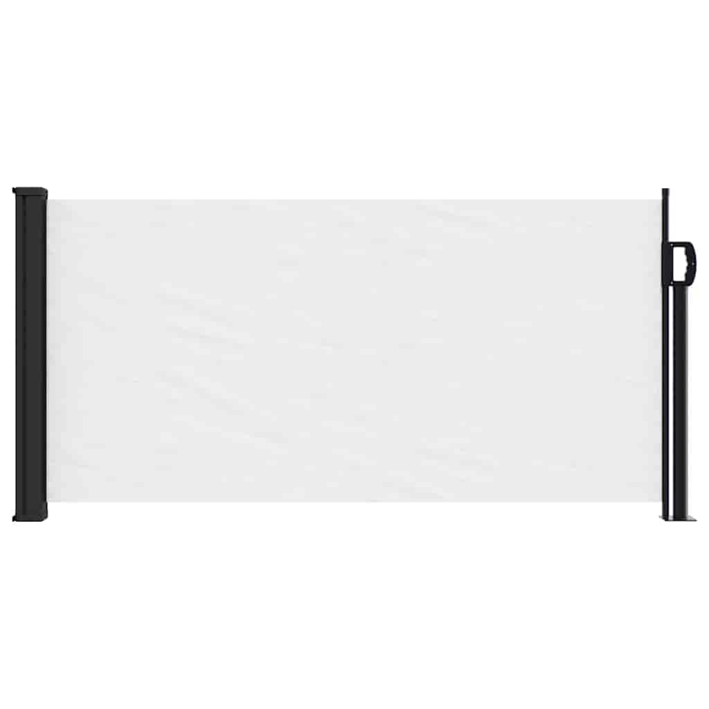 vidaXL Retractable Side Awning White 100x500 cm